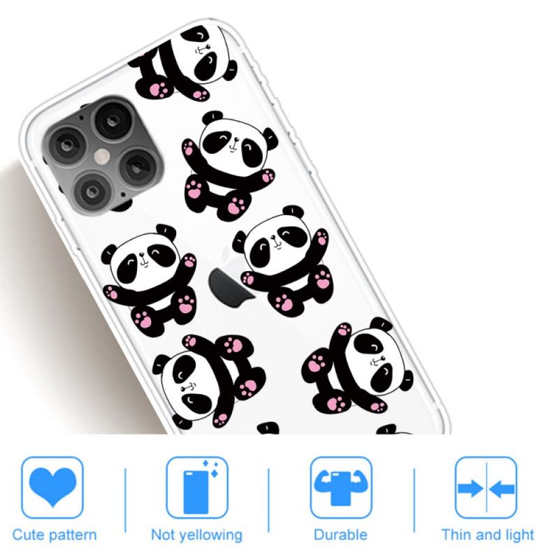 Coque iPhone 12 Pro Max Top Pandas Fun