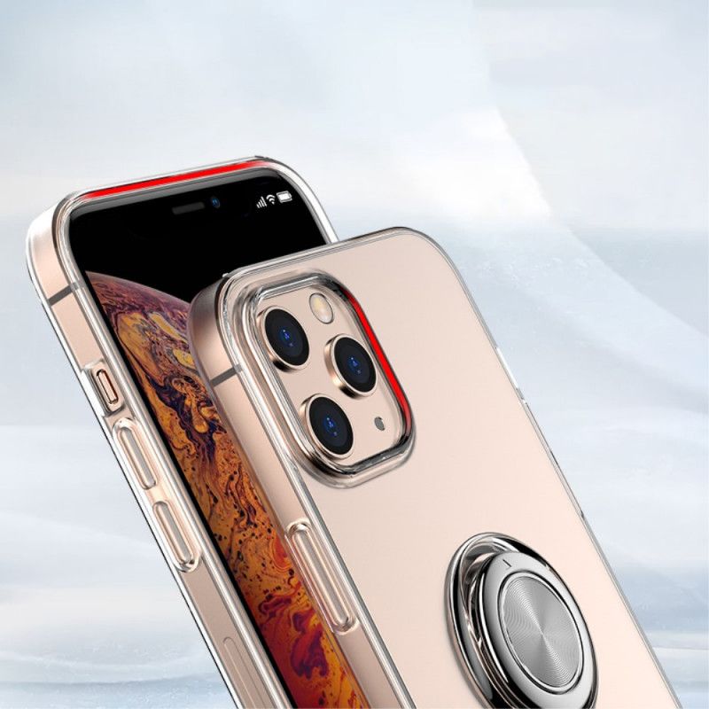 Coque iPhone 12 Pro Max Transparente Avec Anneau-support