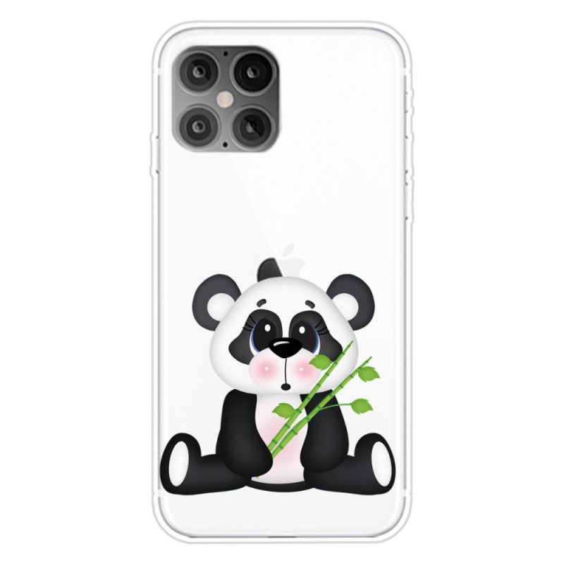 Coque iPhone 12 Pro Max Transparente Panda Triste