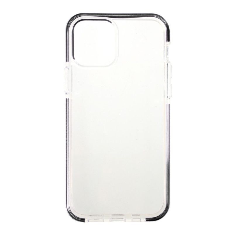 Coque iPhone 12 Pro Max Transparente Rebords Colorés