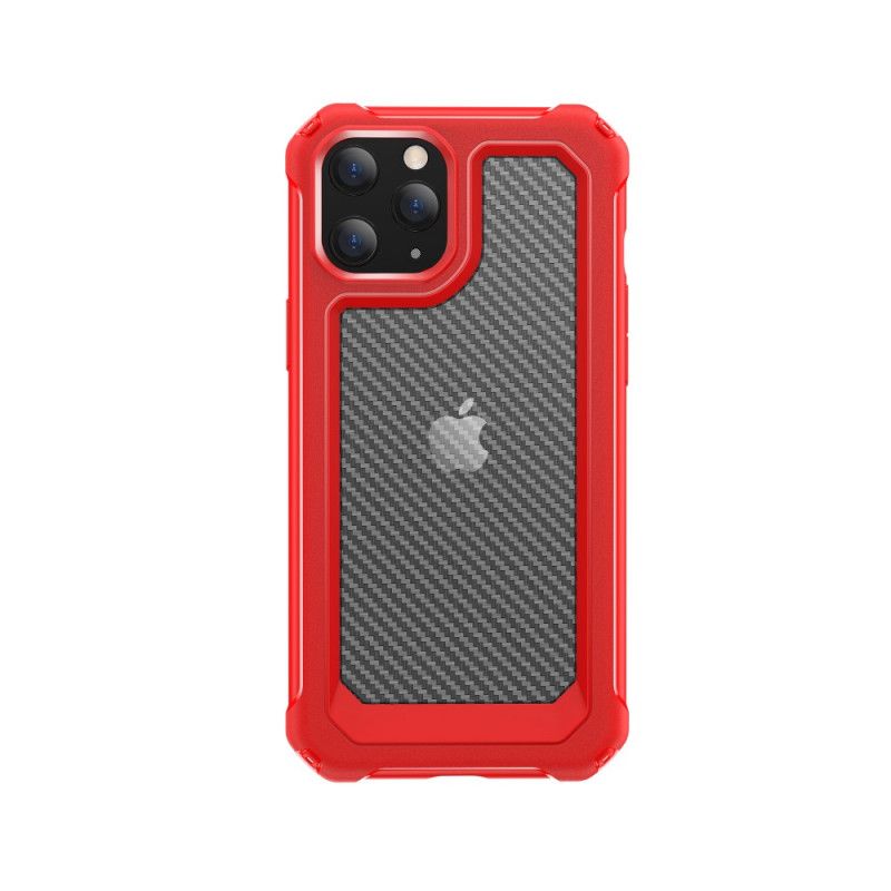 Coque iPhone 12 Pro Max Transparente Texture Fibre Carbone