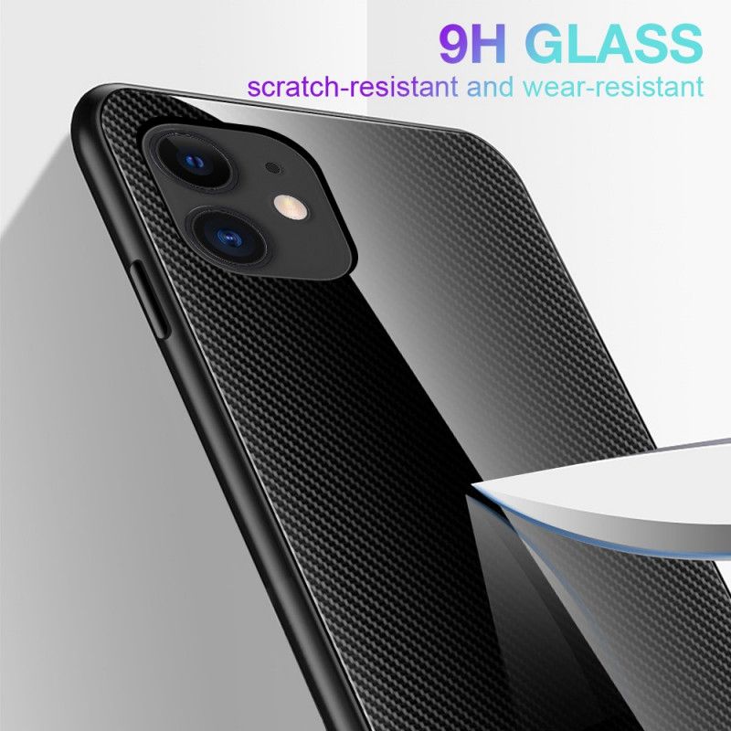 Coque iPhone 12 Pro Max Verre Trempé Fibre Carbone Classique