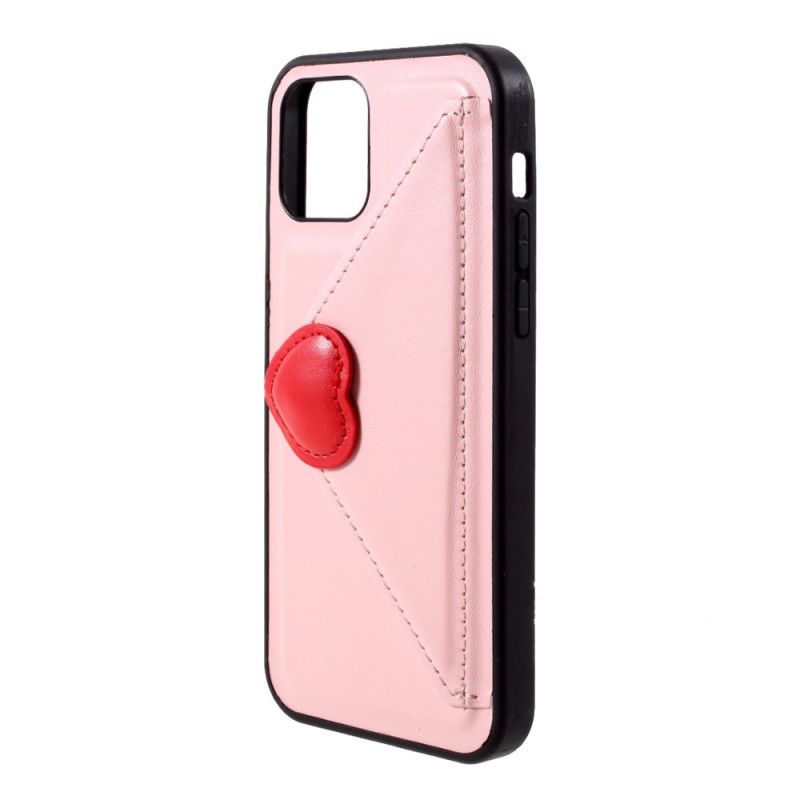 Coque iPhone 12 / 12 Pro Porte-carte Coeur