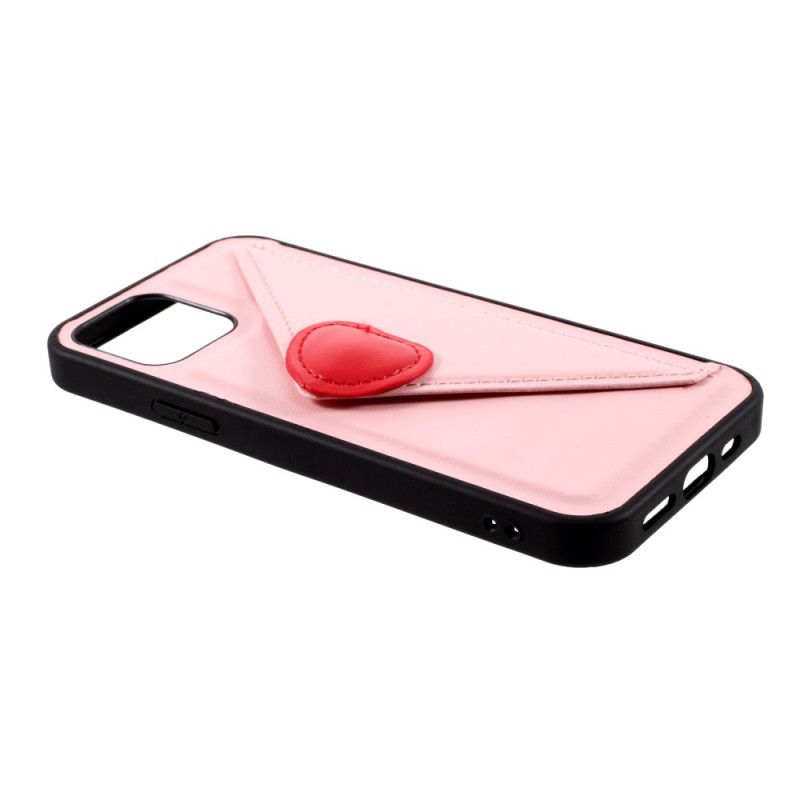 Coque iPhone 12 / 12 Pro Porte-carte Coeur