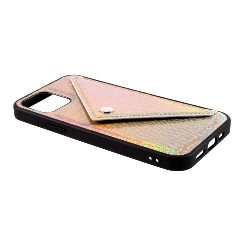 Coque iPhone 12 / 12 Pro Porte-carte Crocodile