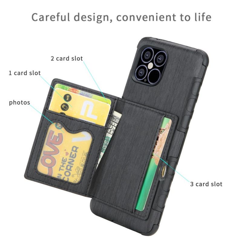 Coque iPhone 12 / 12 Pro Porte-cartes À Rabat Shouhushen