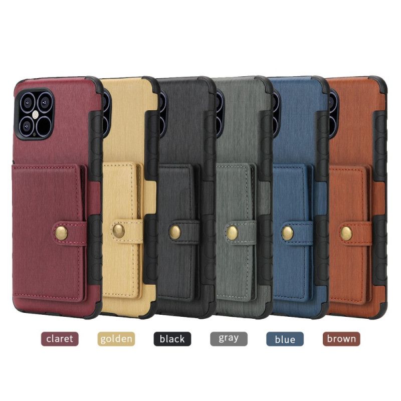 Coque iPhone 12 / 12 Pro Porte-cartes À Rabat Shouhushen