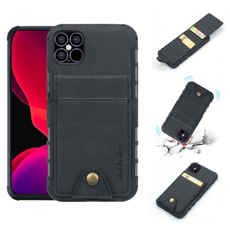 Coque iPhone 12 / 12 Pro Porte-cartes Rabattable