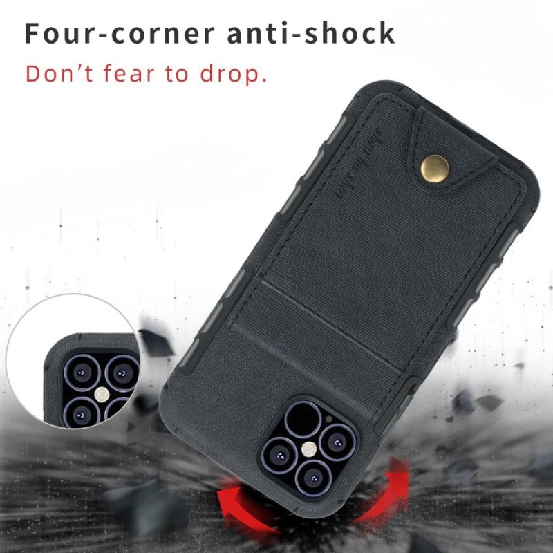 Coque iPhone 12 / 12 Pro Porte-cartes Rabattable