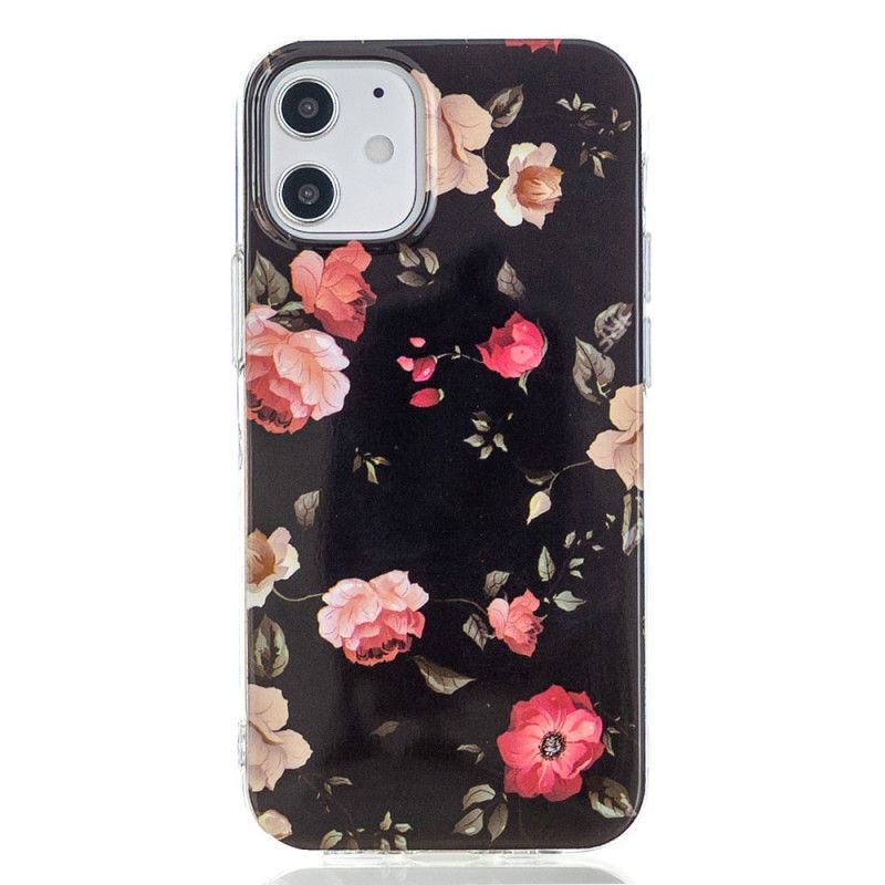 Coque iPhone 12 / 12 Pro Série Floralies Fluorescente