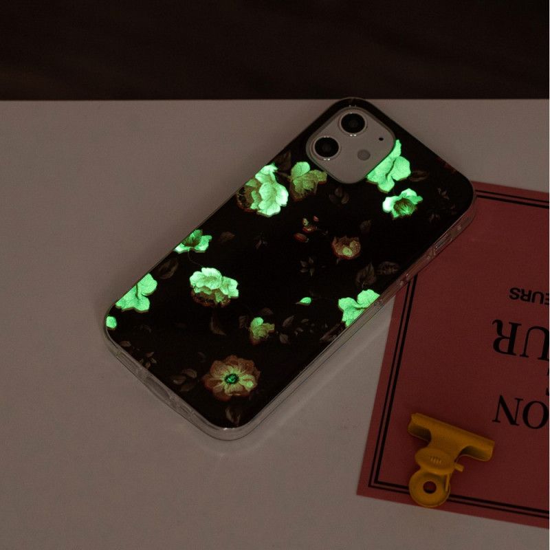 Coque iPhone 12 / 12 Pro Série Floralies Fluorescente