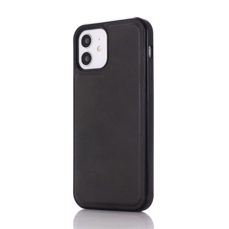 Coque iPhone 12 / 12 Pro Silicone Effet Cuir