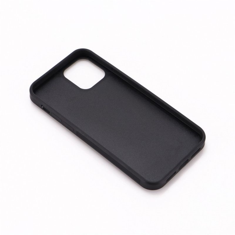 Coque iPhone 12 / 12 Pro Silicone Effet Cuir