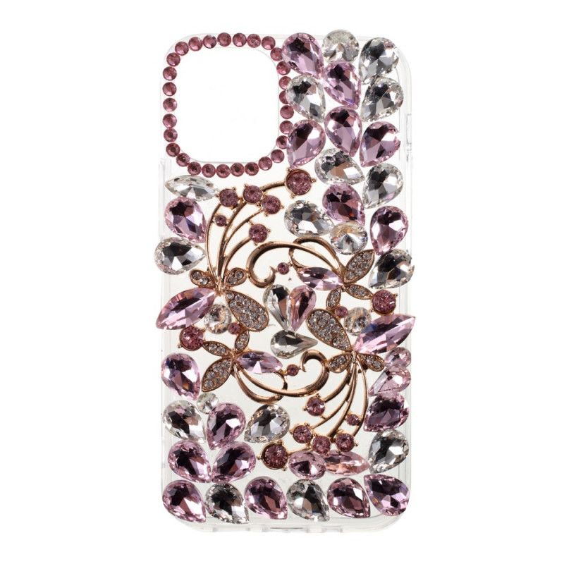 Coque iPhone 12 / 12 Pro Silicone Et Strass