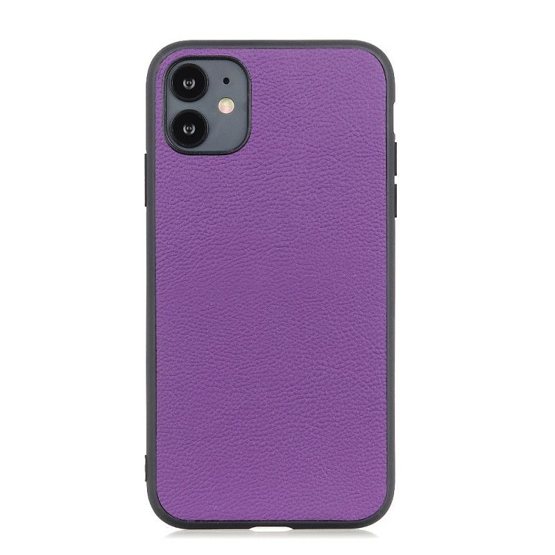 Coque iPhone 12 / 12 Pro Véritable Cuir Stylisé