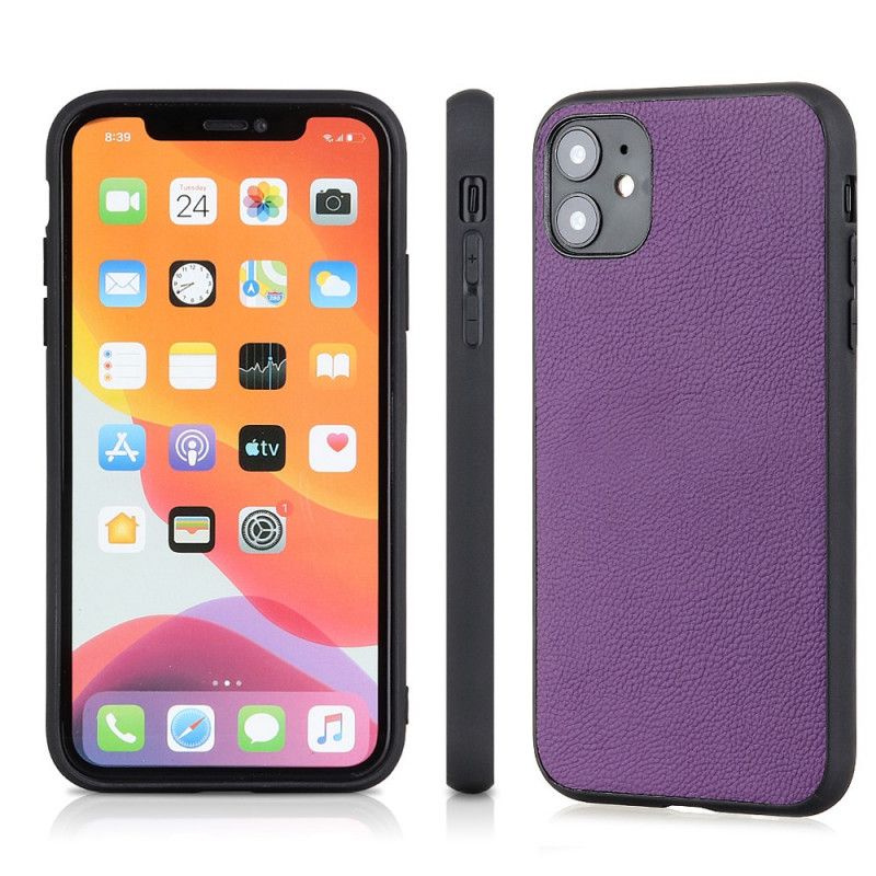 Coque iPhone 12 / 12 Pro Véritable Cuir Stylisé