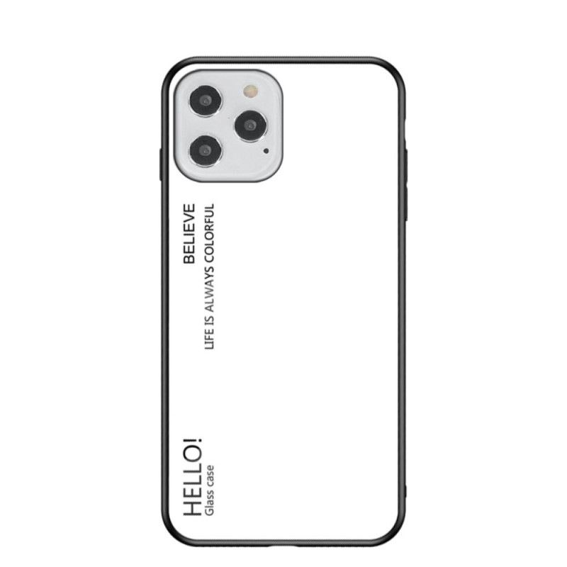 Coque iPhone 12 / 12 Pro Verre Trempé Hello