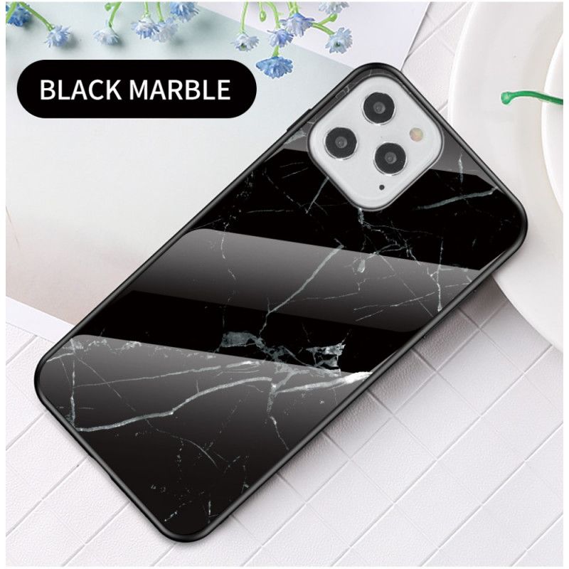 Coque iPhone 12 / 12 Pro Verre Trempé Marble Colors