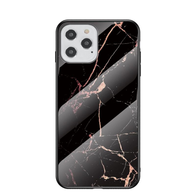 Coque iPhone 12 / 12 Pro Verre Trempé Marble Colors