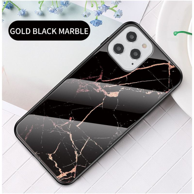 Coque iPhone 12 / 12 Pro Verre Trempé Marble Colors