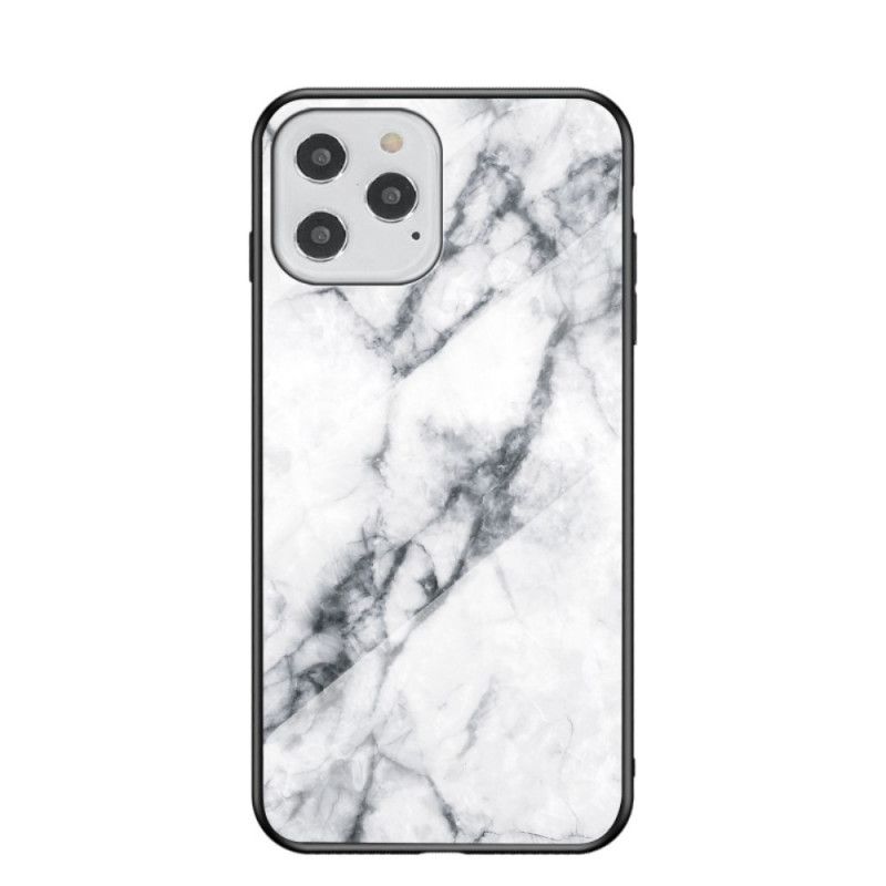 Coque iPhone 12 / 12 Pro Verre Trempé Marble Colors