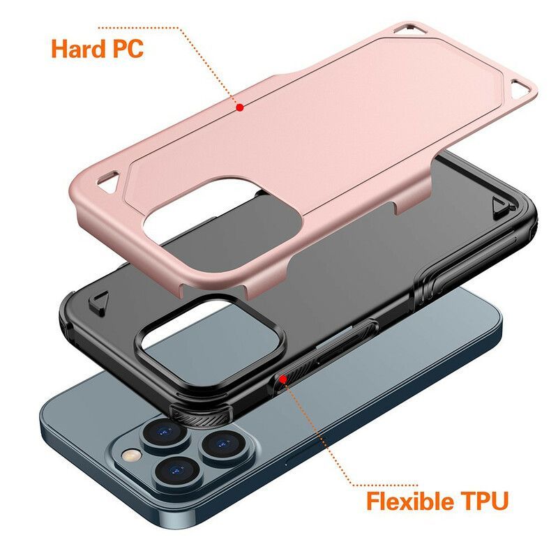 Coque iPhone 13 Armor Effet Métal