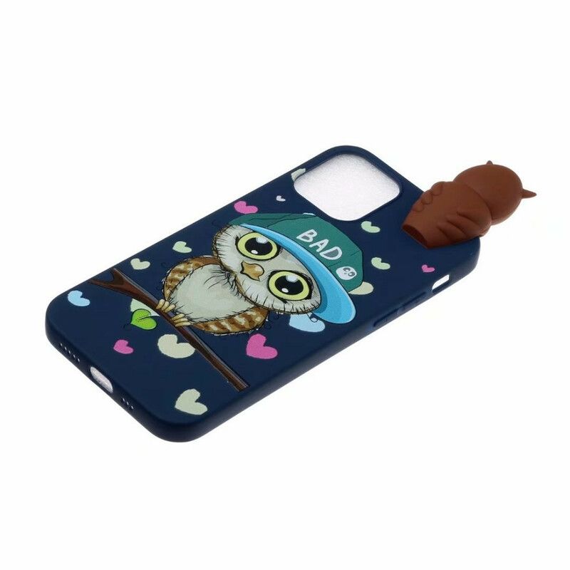 Coque iPhone 13 Bad Hibou 3d