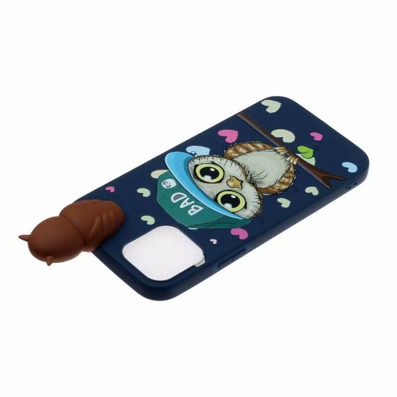 Coque iPhone 13 Bad Hibou 3d