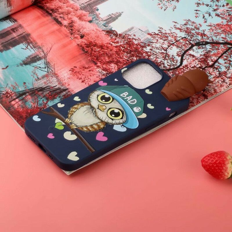 Coque iPhone 13 Bad Hibou 3d