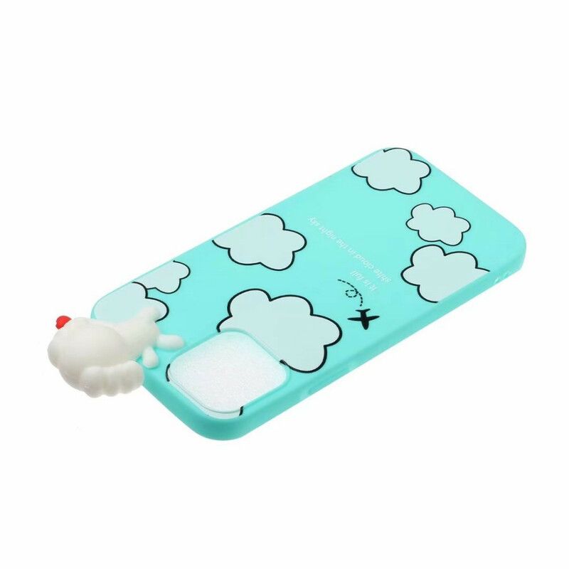 Coque iPhone 13 Chien Dans Les Nuages 3d