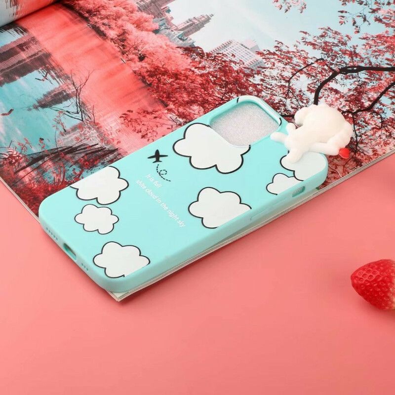 Coque iPhone 13 Chien Dans Les Nuages 3d