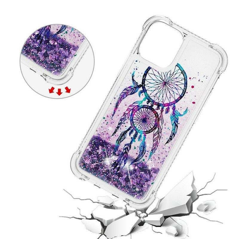 Coque iPhone 13 Mini Attrape Rêves Paillettes