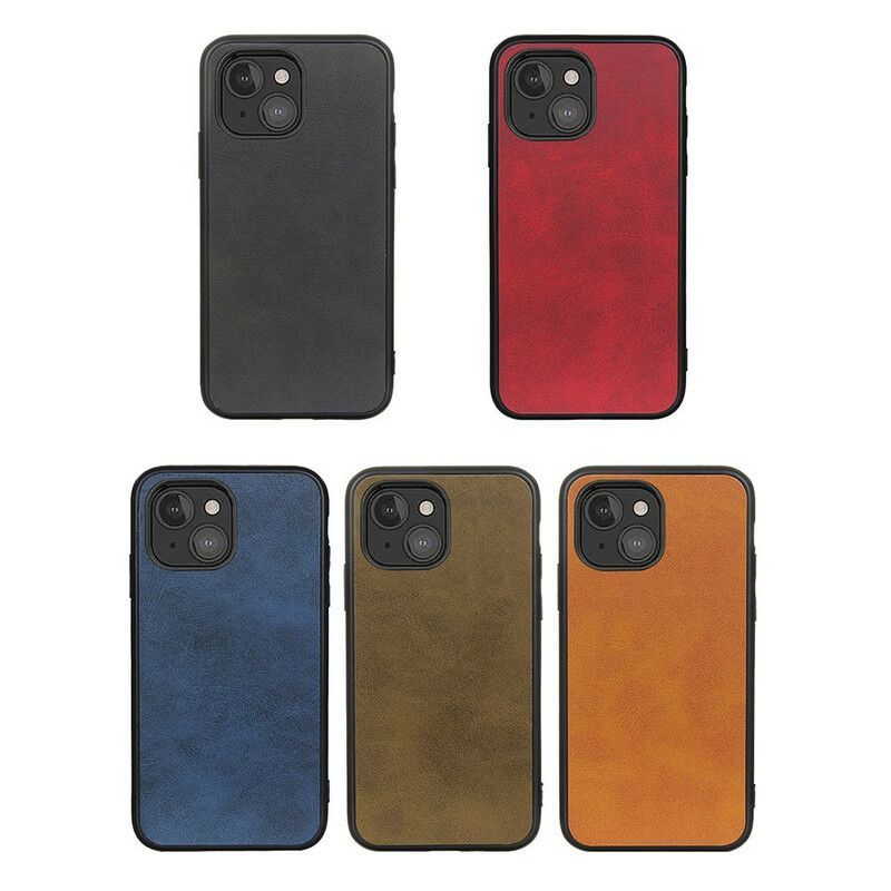 Coque iPhone 13 Mini Effet Cuir Look Raffiné