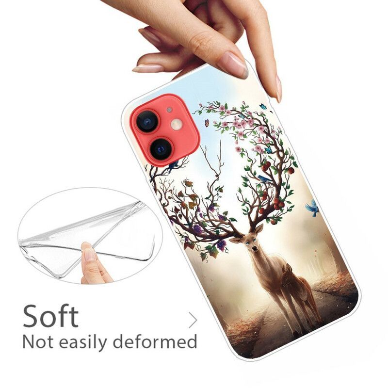 Coque iPhone 13 Mini Flexible Cerf