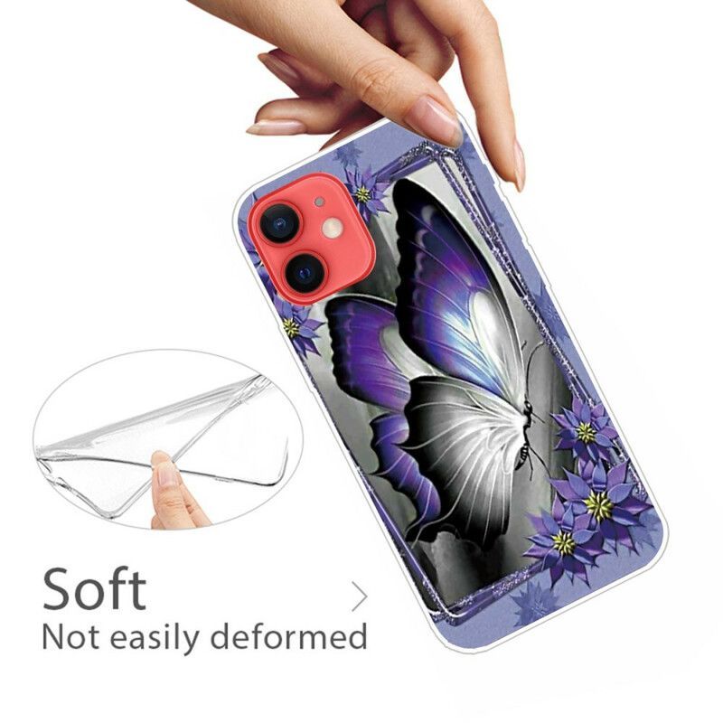 Coque iPhone 13 Mini Papillon Royal
