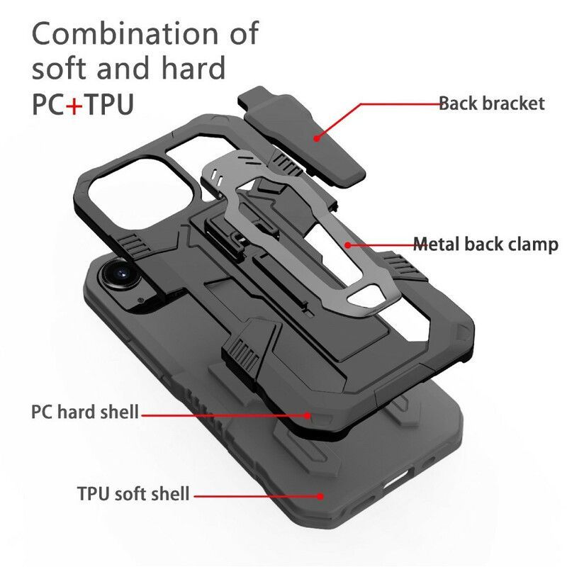 Coque iPhone 13 Mini Robot Avec Pince Ceinture