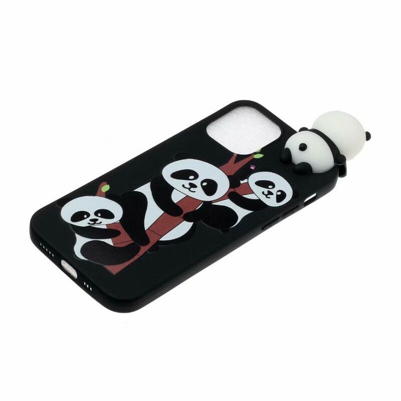 Coque iPhone 13 Pandas Sur Le Bambou 3d