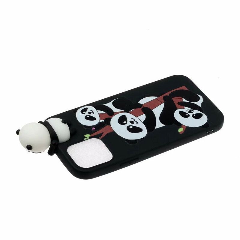 Coque iPhone 13 Pandas Sur Le Bambou 3d