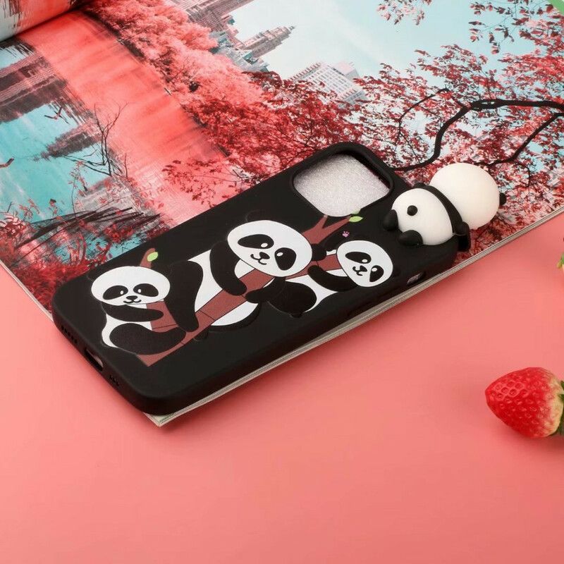 Coque iPhone 13 Pandas Sur Le Bambou 3d