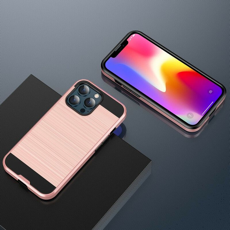 Coque iPhone 13 Pro Fibre Carbone Brossée