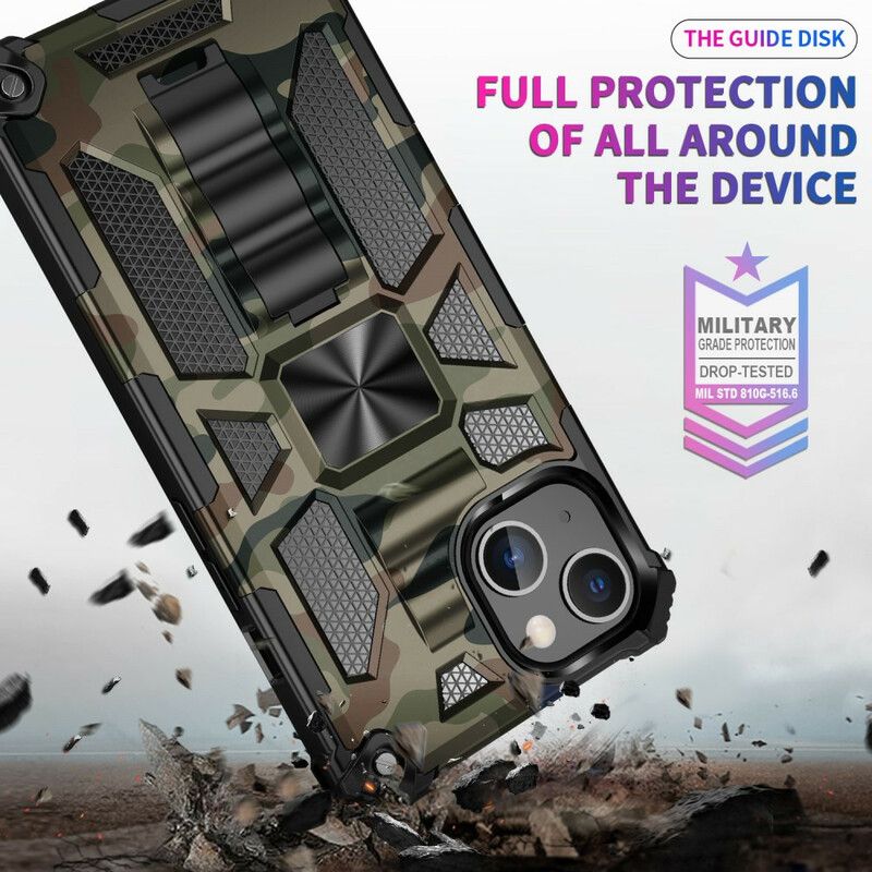 Coque iPhone 13 Pro Max Camouflage Support Amovible