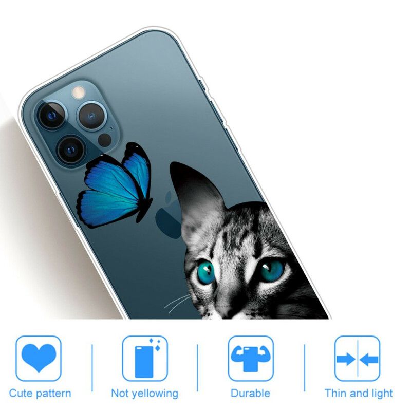 Coque iPhone 13 Pro Max Chat Et Papillon