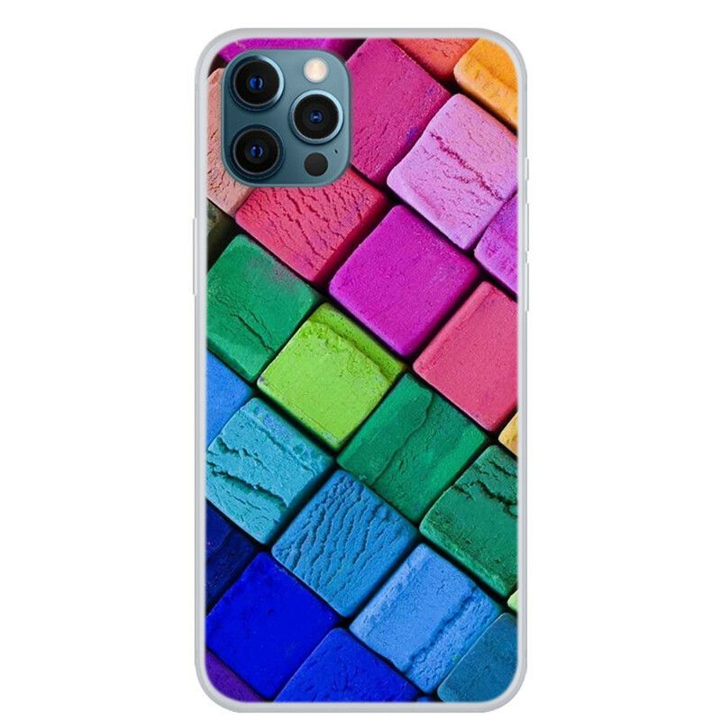 Coque iPhone 13 Pro Max Cubes Colorés