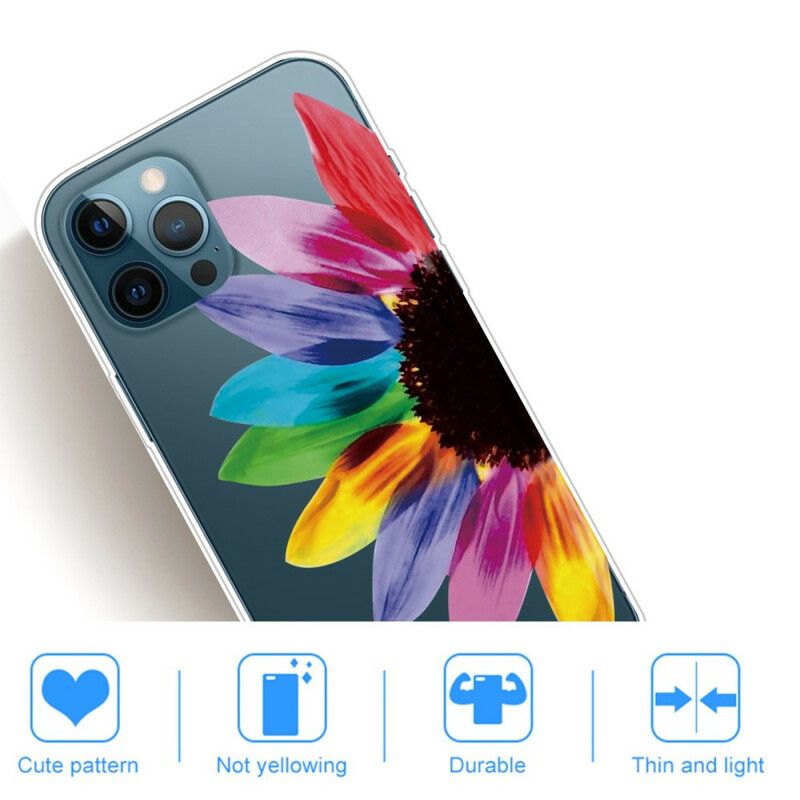 Coque iPhone 13 Pro Max Fleur Colorée
