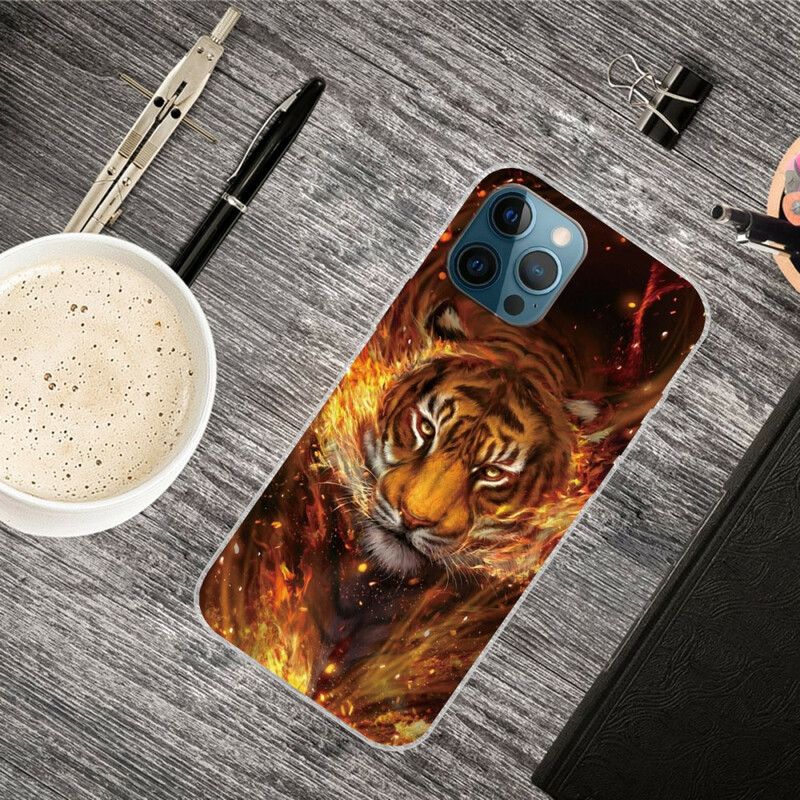 Coque iPhone 13 Pro Max Flexible Tigre