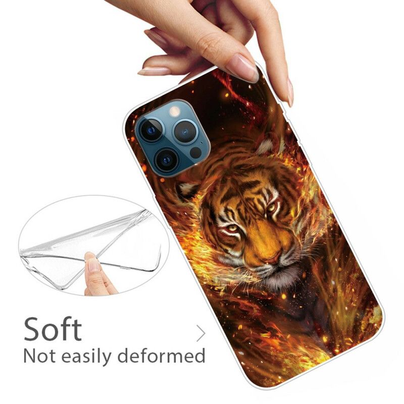 Coque iPhone 13 Pro Max Flexible Tigre