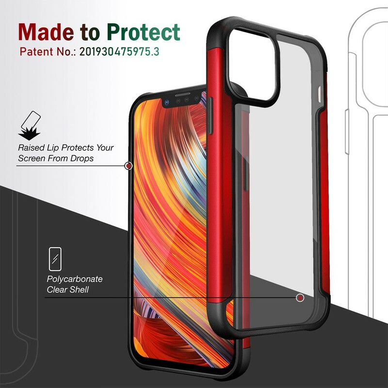 Coque iPhone 13 Pro Max Hybride Transparente Rebords Bumper