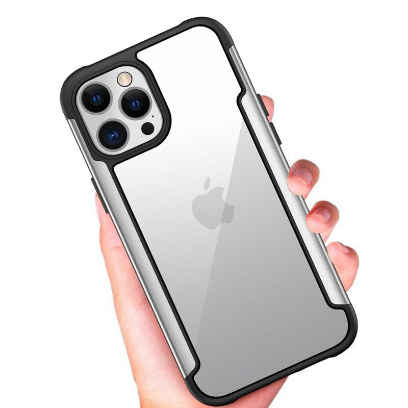 Coque iPhone 13 Pro Max Hybride Transparente Rebords Bumper