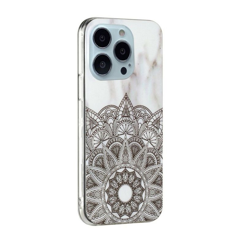 Coque iPhone 13 Pro Max Mandala Marbré