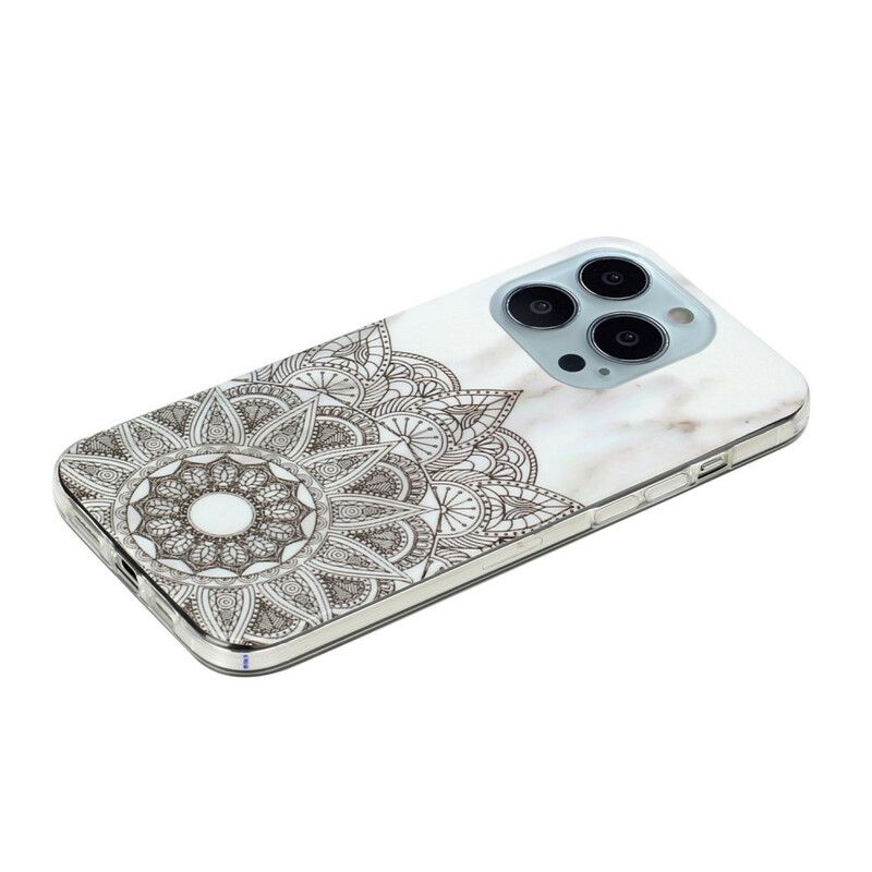 Coque iPhone 13 Pro Max Mandala Marbré